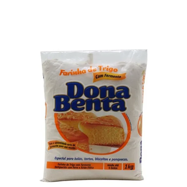 Farinha De Trigo Dona Benta Com Fermento 1kg