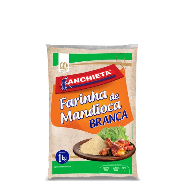 Farinha De Mandioca Branca Anchieta 1kg