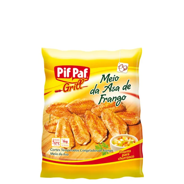 Meio da Asa de Frango Pif Paf Sab. Mundo 1kg