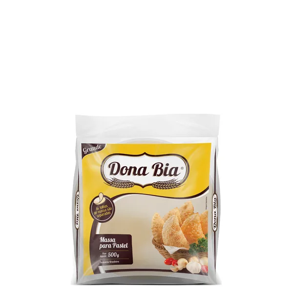 Massa Para Pastel Disco Grande Dona Bia 500g