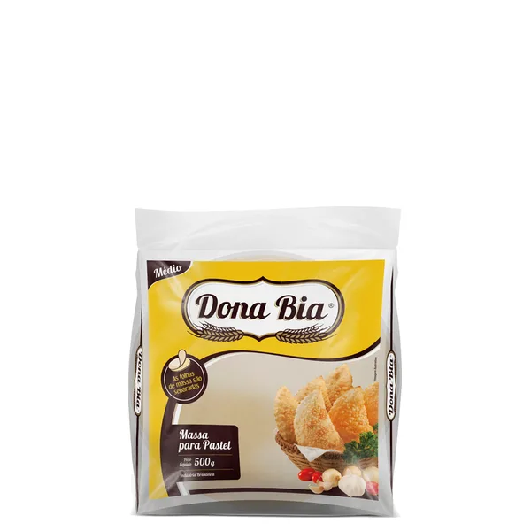 Massa Para Pastel Disco Médio Dona Bia 500g