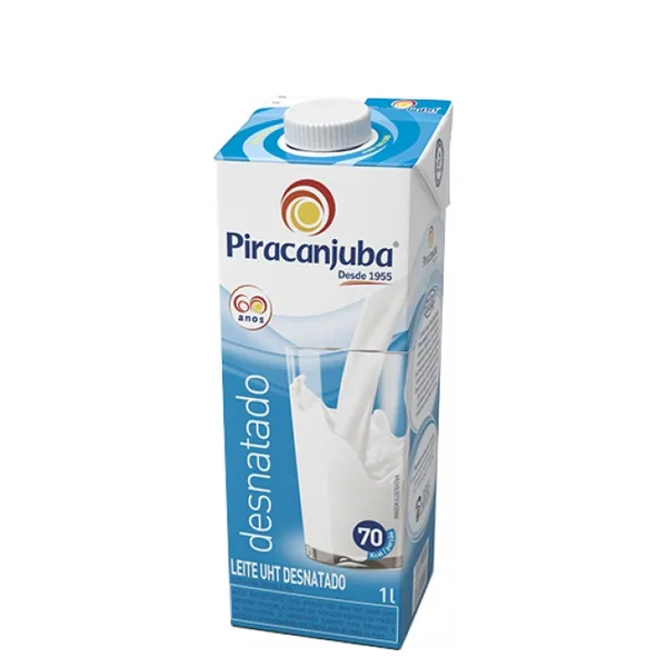 Leite Longa Vida Desnatado Tetra Park Piracanjuba 1L
