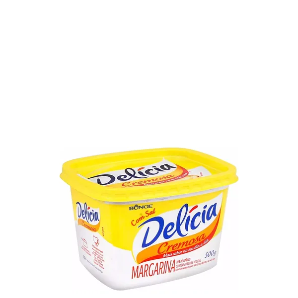 Margarina Delícia com Sal Pote 500g