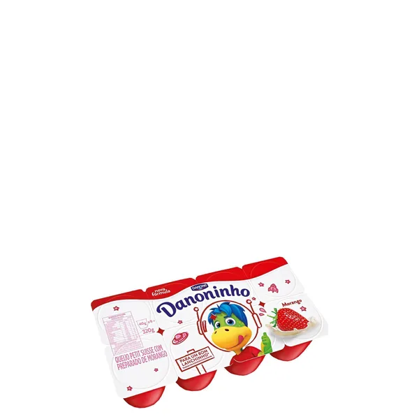Iogurte Petit Suisse Danoninho Morango 320g