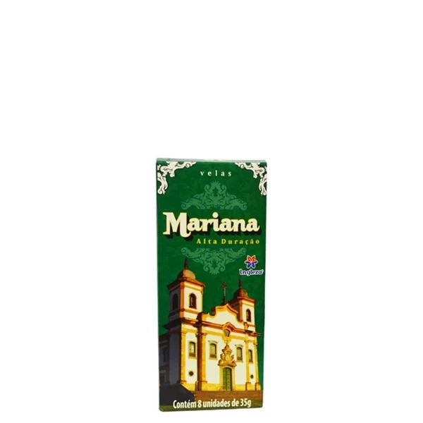 Vela Inglesa Mariana 35g com 8 Unidades