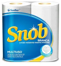 Papel Toalha Snob Branco com 2 Rolos