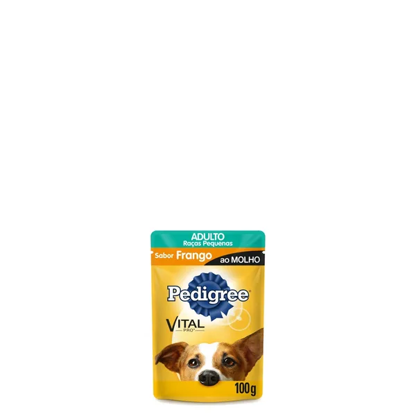 Ração Pedigree para Adulto Sabor Frango Sachê 100g