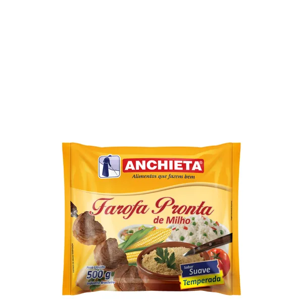 Farofa Pronta De Milho Anchieta 500gr