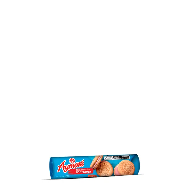 Biscoito Aymore Recheado Morango 120g