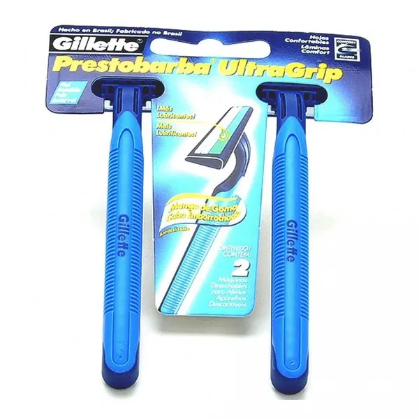 Aparelho de Barbear Gillette Prestobarba Ultra Grip com 2 Unidades