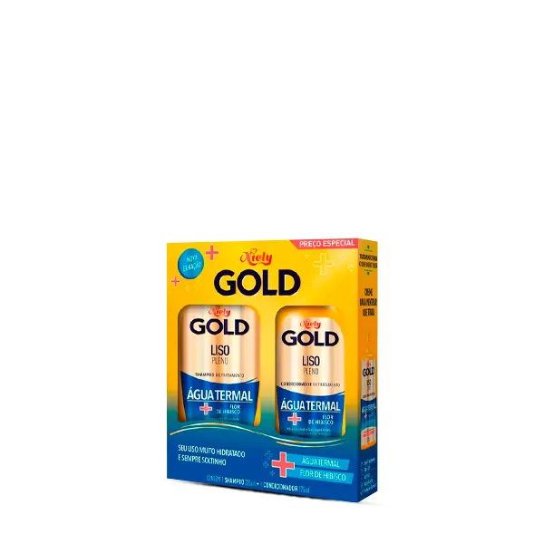Kit Água Termal Liso Niely Gold