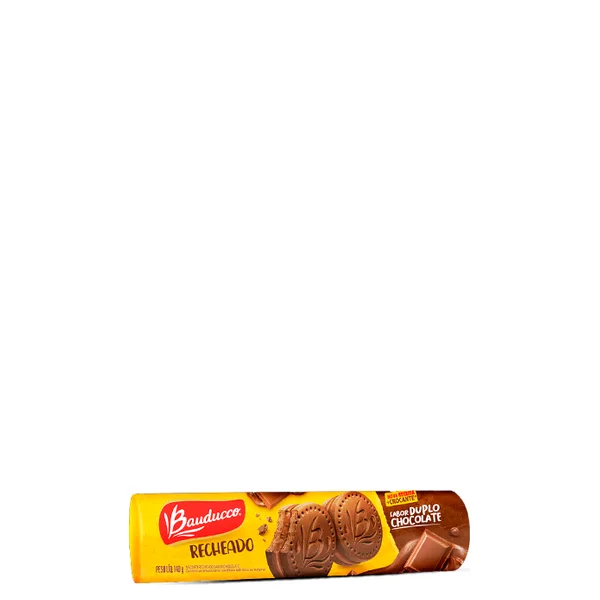 Biscoito Recheado Bauducco Duplo Chocolate 140g