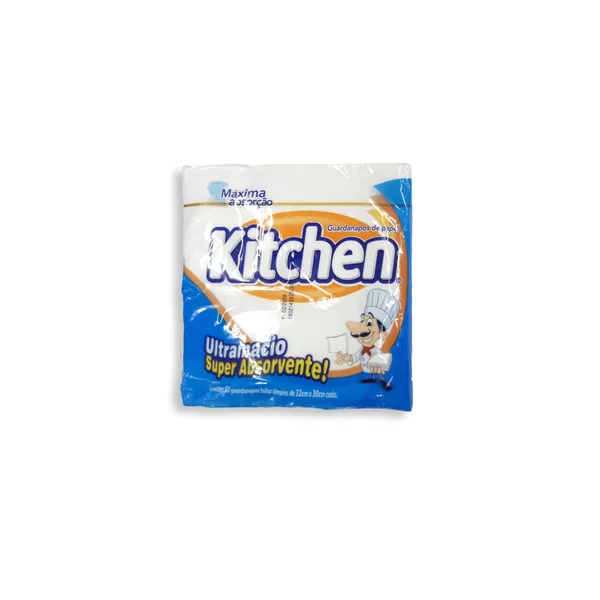 Guardanapo de Papel Kitchen Folha Simples 22x30cm 50 Unidades