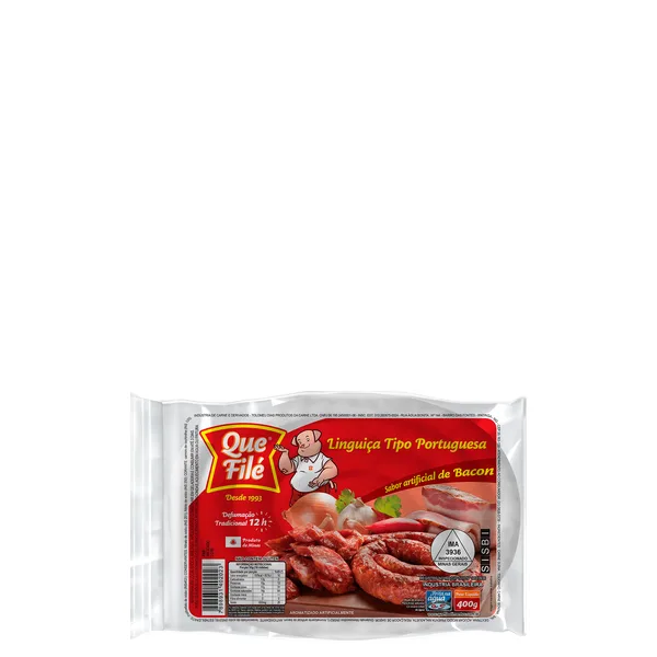 Linguiça Defumada com Bacon Que Fillé 400gr