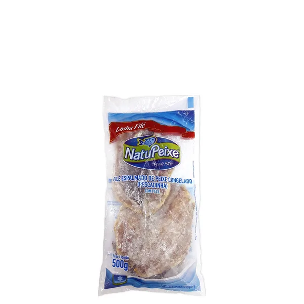 Peixe Congelado Filé de Pescada Natu Peixe 500gr