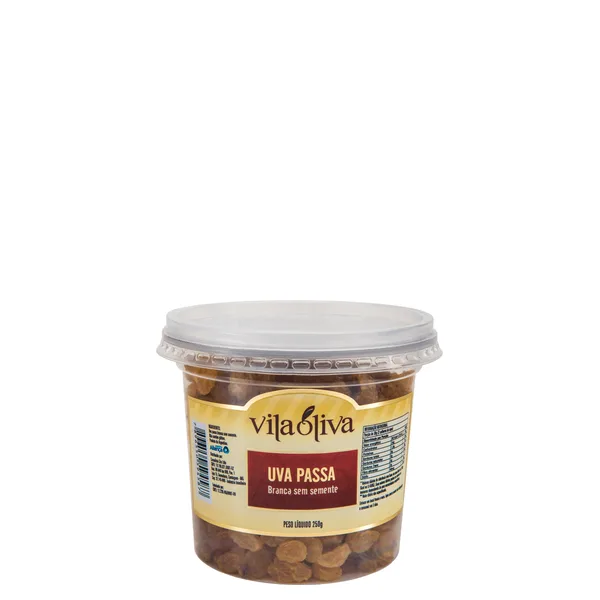 Uva Passas Branca sem Semente Vila Oliva Pote 250gr