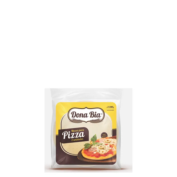 Massa Para Pizza Dona Bia 2 Unidades 280gr