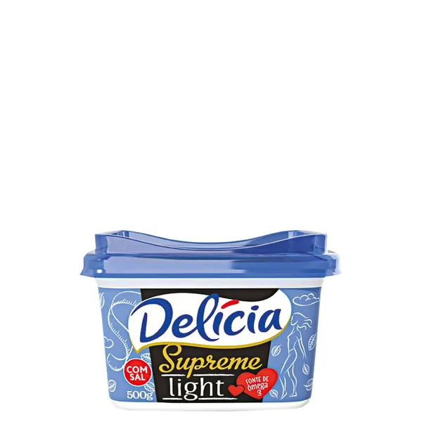 Margarina Supreme Light Delícia Pote 500gr