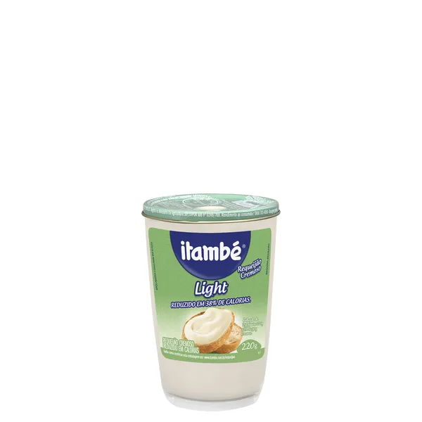 Requeijão Cremoso Light Itambé Copo 220gr