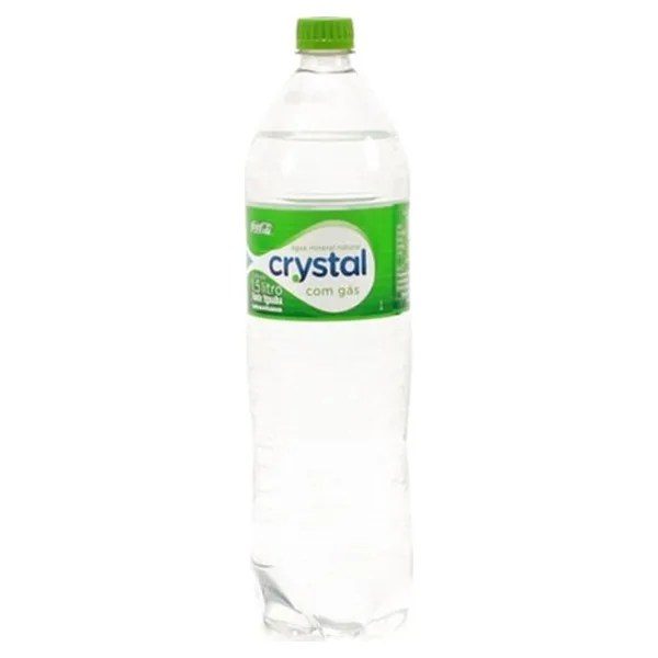 Água Mineral com Gás Crystal 1,5 L