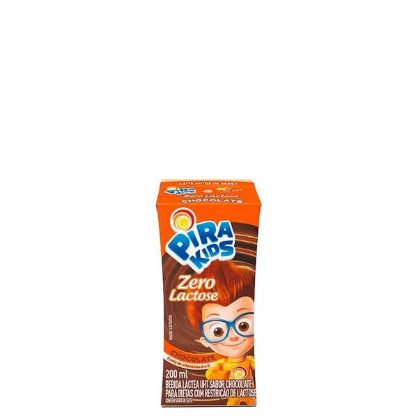 Bébida Láctea Zero Lactose Sabor Chocolate Pirakids Tetra Park 200 ml