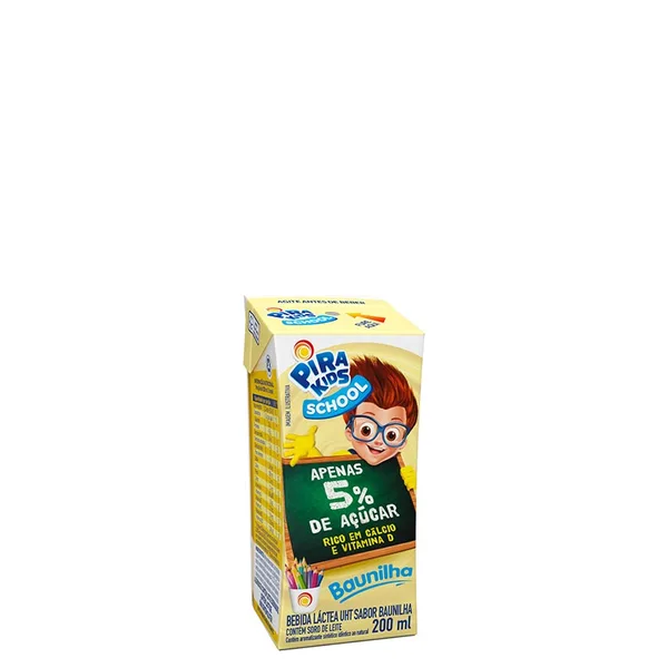 Bebida Láctea Baunilha Pirakids School Tetra Park 200ml