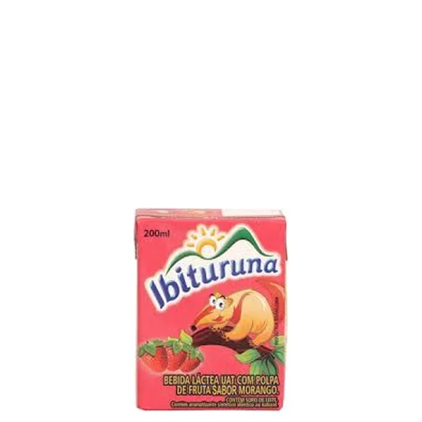 Bebida Láctea Morango Ibituruna Tetra Park 200ml