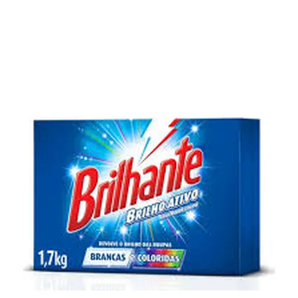 Detergente em Pó Brilhante Brilho Ativo 1,7kg
