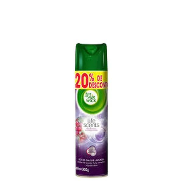 Purificador AirWick Doces Dias de Lavanda Bom Ar Aerosol 360ml