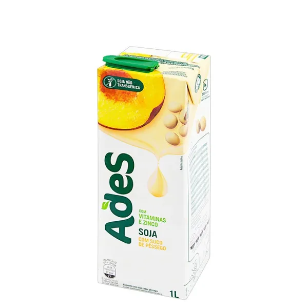 Bebida de Soja sabor Pêssego AdeS Tetra Park 1L