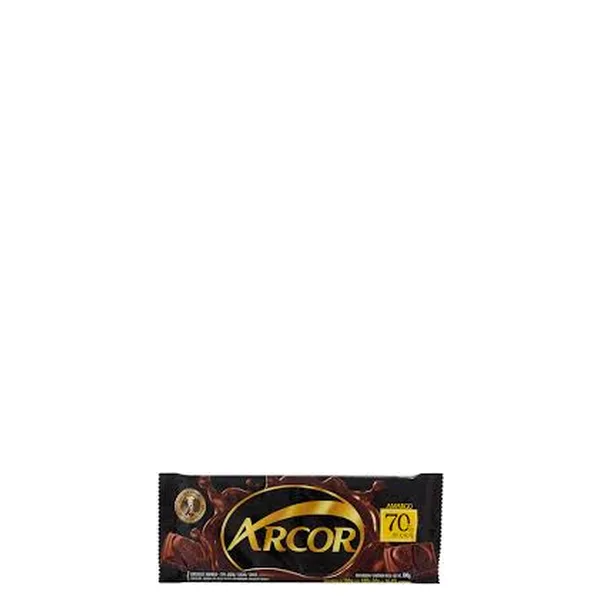 Chocolate Meio Amargo 70% Arcor Tablete 100gr