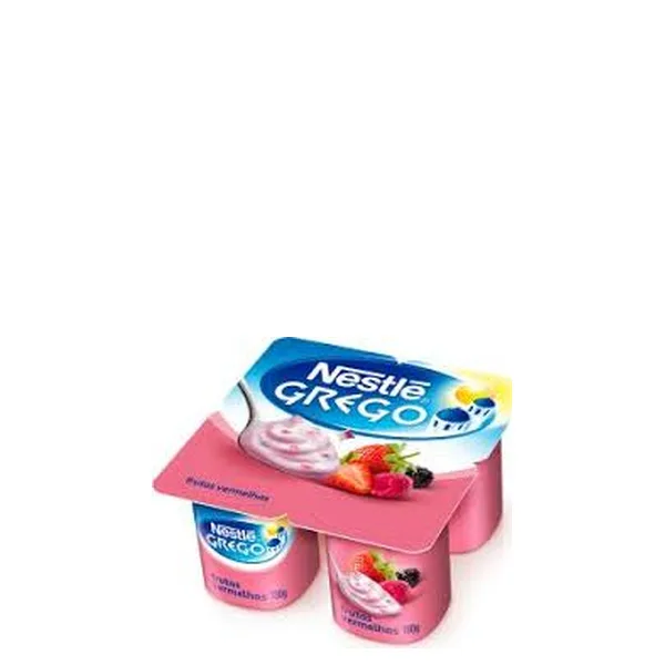 Iogurte Light Grego sabor Morango Nestlé Bandeja 360gr