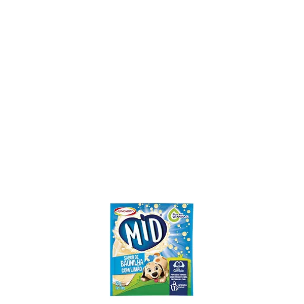 Refresco em Pó sabor Baunilha Limão Mid 25gr