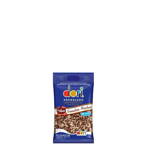 Chocolate Granulado Mesclado Dori Pacote 150gr