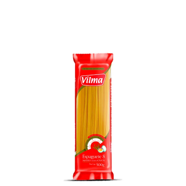 MacarrãoEspaguete Nº 8 Ovos Vilma 500g