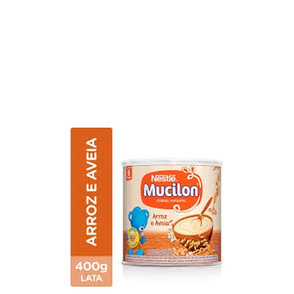 Cereal Infantil Mucilon Arroz e Aveia Mucilon Lata 400gr