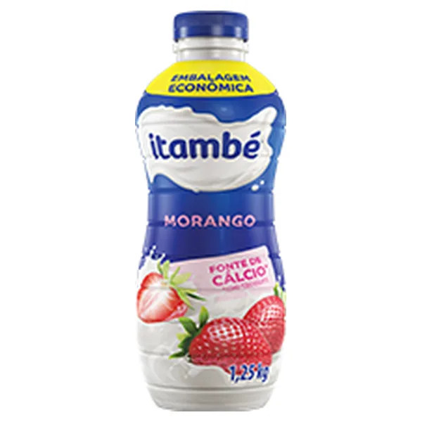 Iogurte sabor Morango Itambé Garrafa 1250L