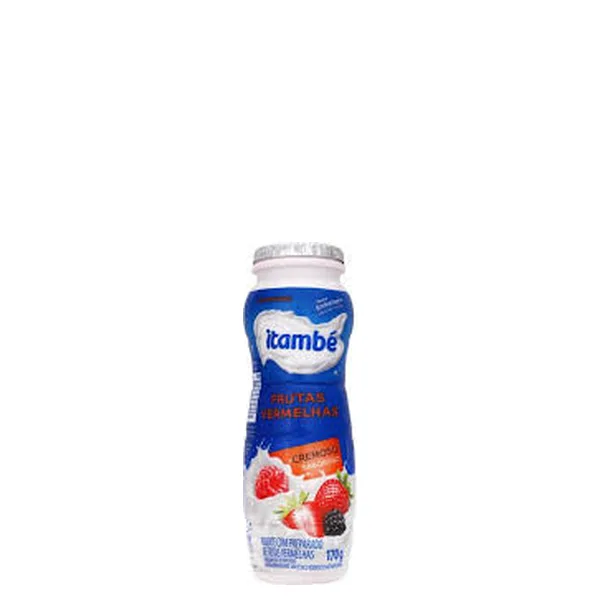 Iogurte sabor Frutas Vermelhas Itambé Garrafa 170gr