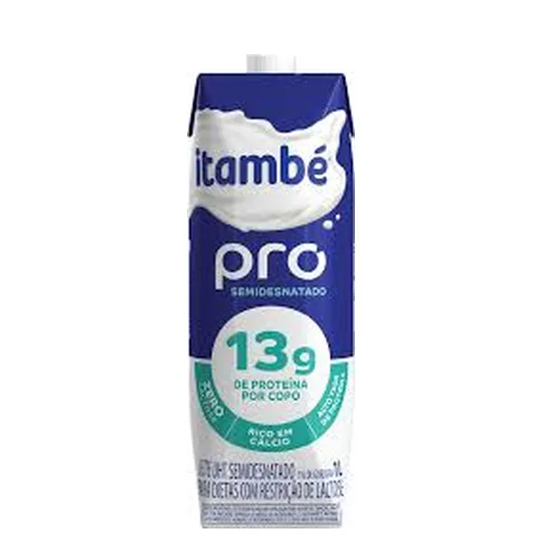 Leite Longa Vida UTH Pro Semi Desnatado Itambé Tetra Park 1L