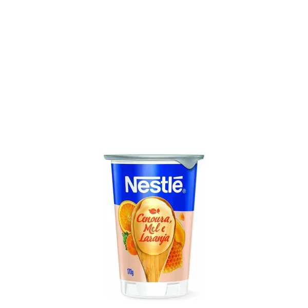 Iogurte Natural Laranja Cenoura e Mel Nestlé Pote 170gr