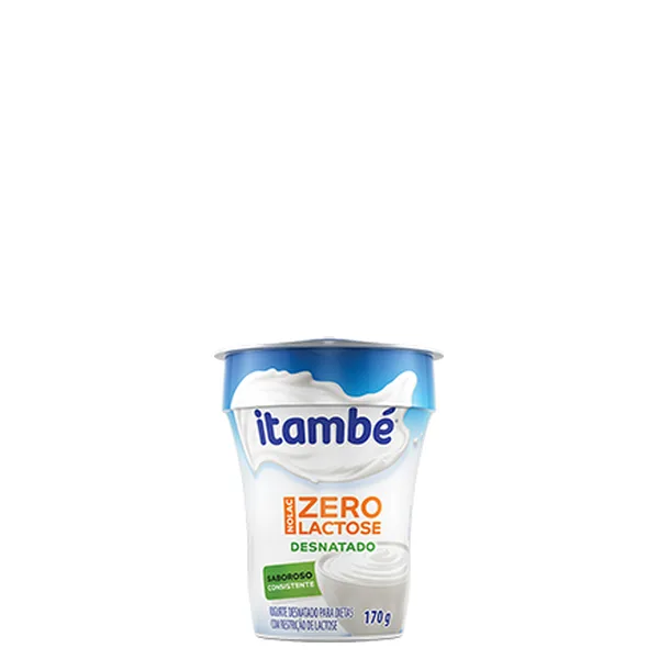 Iogurte Desnatado Nolac Zero Lactose Itambé Pote 170gr
