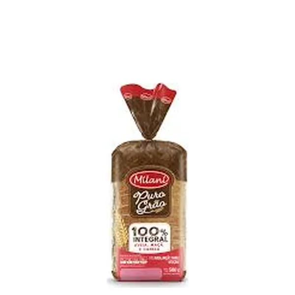 Pão de Forma Puro Grão Aveia Maça e Canela Milani 450gr