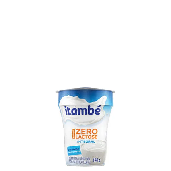 Iogurte Natural Integral Nolac Zero Lactose Itambé Pote 170gr