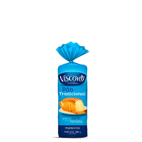 Pão de Forma Tradicional Visconti 400gr