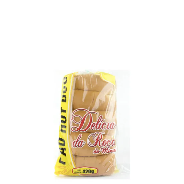Pão para Hot Dog Delícia da Roça 420gr