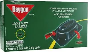 Inseticida Mata Barata Baygon com 6 iscas Unidade