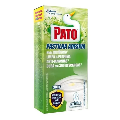 Pastilha para Banheiro Citrus Ades Pato com 3 Unidades