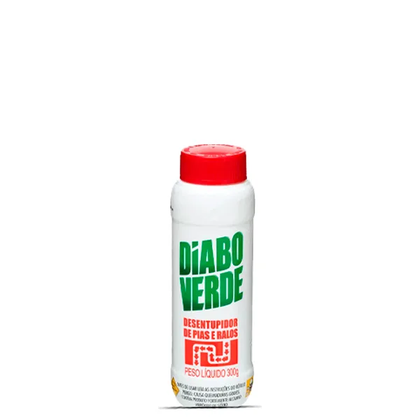 Desentupidor de Pias e Ralos Granulado Diabo Verde 300g