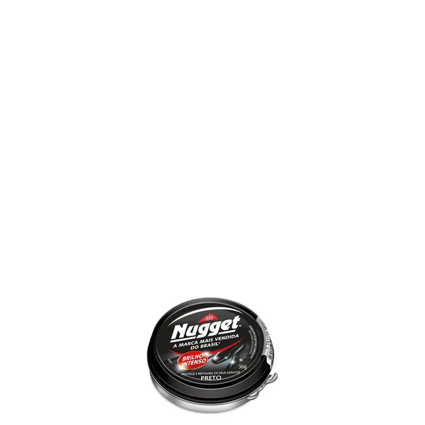 Cera para Sapato em Pasta Nugget Preto 36gr