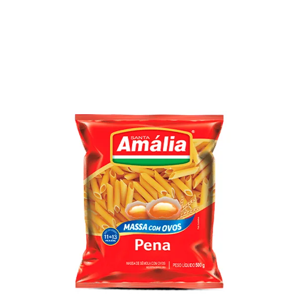Macarrão Pena Ovos Santa Amália 500g